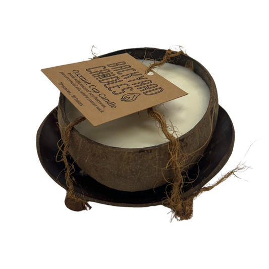 Outdoor 6oz Coconut Bowl Candle with Tray